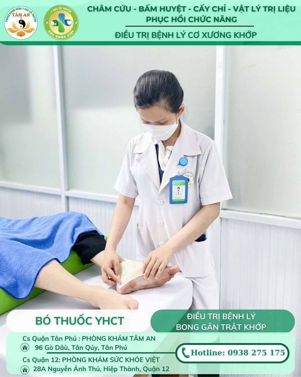 bó thuốc bong gân